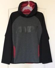 And1 Boys Gray, Black, Red Hooded Sweatshirt with Pockets/Hoodie Size XL