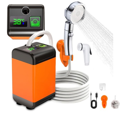 Portable Shower Camping Shower Camp Outdoor Shower Pump Electric Rechargeable - Picture 29 of 62