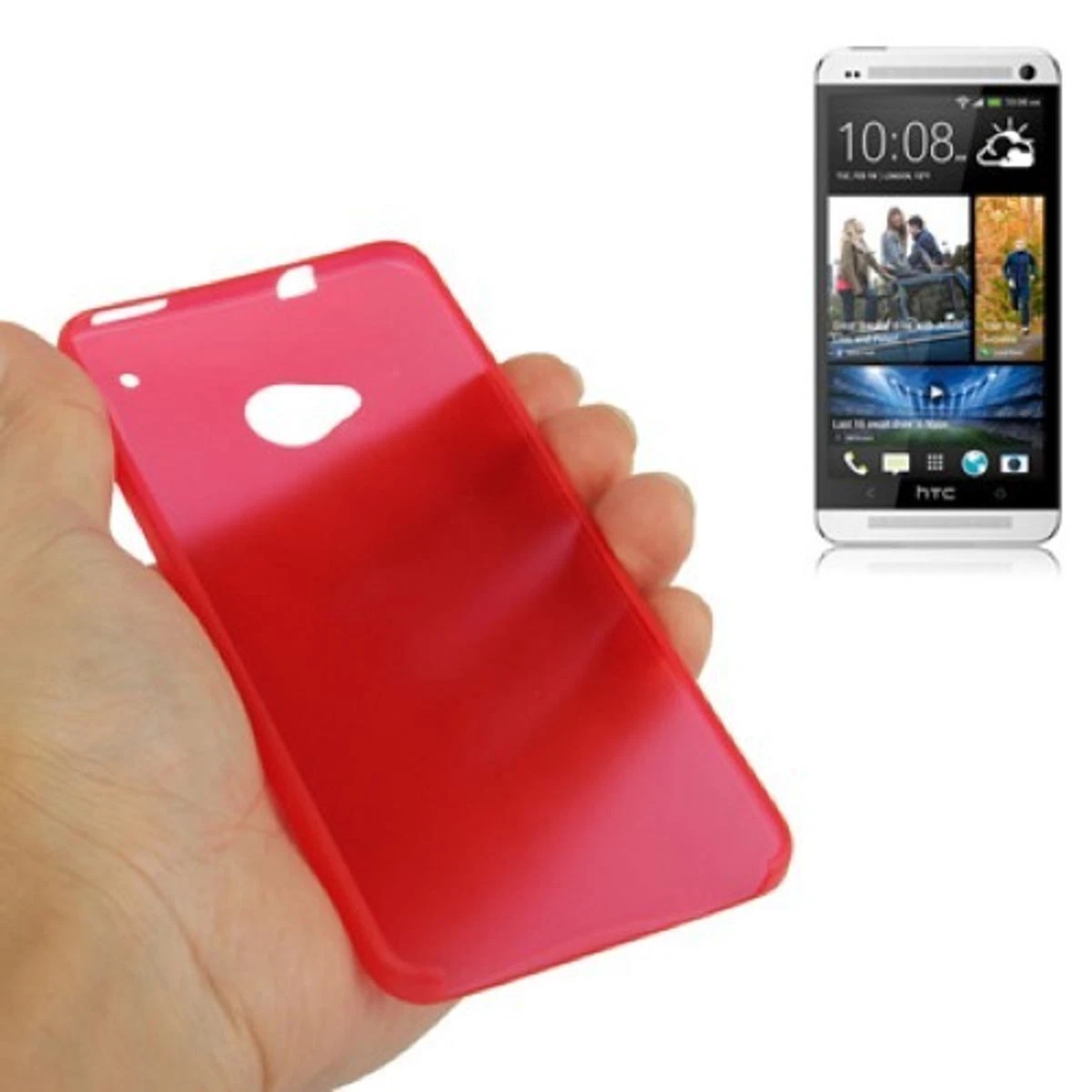 Custodia HTC One M7 Youcase Verde Fluorescente – TPU Protettiva Antiurto