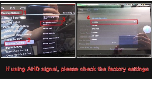 180º Car Rear View Backup Camera Reverse Parking NTSC IP67 Night Vision 1080P US - Picture 11 of 14