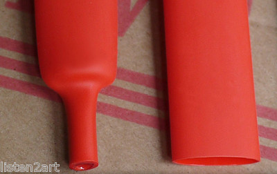 6.5Feet Red double-wall heat shrink tubing 12.7mm 3:1 adhesive tube