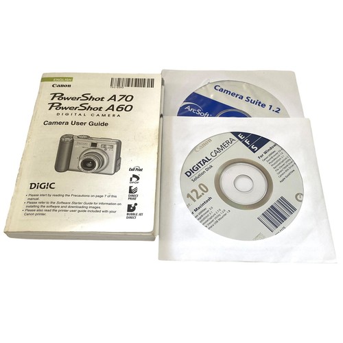 Canon PowerShot A70 3.2MP Digitalkamera Silber Originalverpackt für Ersatzteile oder Display - Bild 4 von 8
