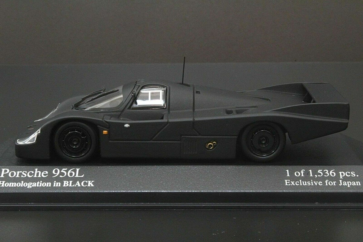ミニカー Porsche 956L Homologation in BLACK Minichamps 1:43 Porsche 956L Homologation in black (B3-14