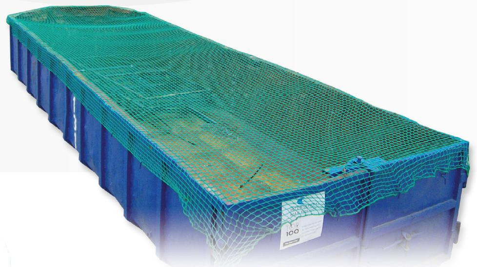 Anhängernetz Abdecknetz für PKW-Anhänger Containerabdecknetz, 50 mm, 2,5x3,5 m