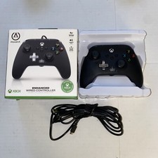 PowerA Enhanced Wired Ergonomic Black Controller for Xbox One S X PC Windows |