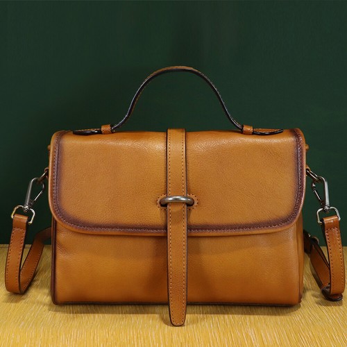 Echt Leder Geldbörsen und Handtaschen Damen Vintage Crossbody Schultertasche Umhängetasche - Bild 1 von 13