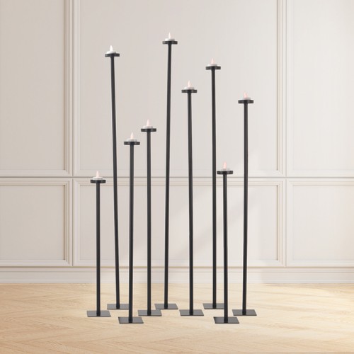 9 Taper Tall Floor Candle Stick Candle Holders For Wedding Party Decorate Using