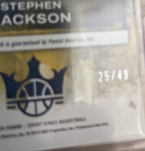 Stephen Jackson Masterstrokes Auto 2023-24 Court Kings 25/49 - Bild 3 von 3