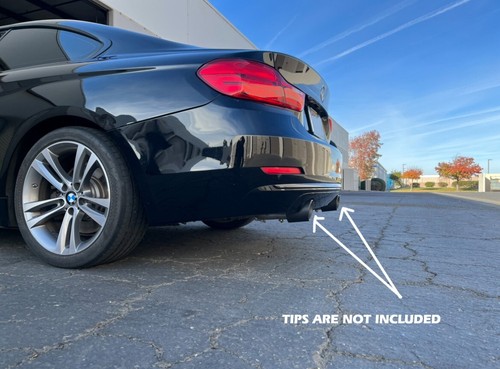 BMW 435i Exhaust F32 335i F30 3.0" Inlet 2.5" Dual Outlet Straight Pipe Kit - Picture 4 of 5