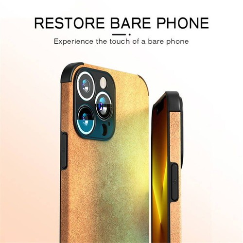 Funda de teléfono para iPhone 16 15 14 Pro Max 13 12 11 8 Plus cuero gamuza cubierta suave - Imagen 9 de 16