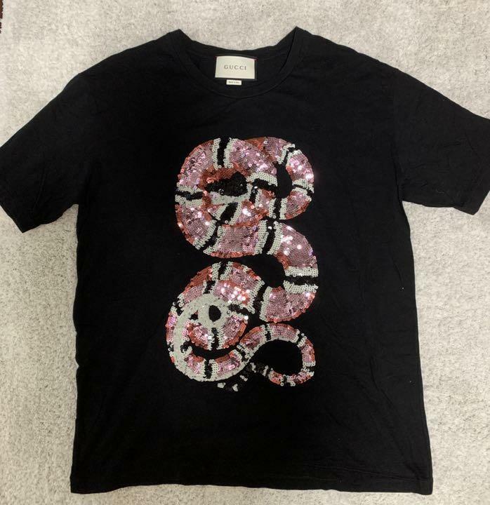 gucci snake t shirt black