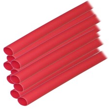 Ancor Adhesive Lined Heat Shrink Tubing ALT - 1/4" x 12" - 10-Pack - Red