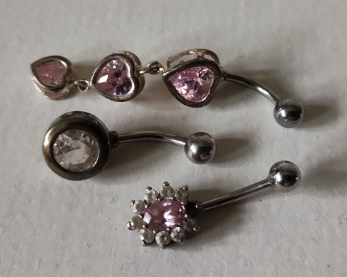 47 Body Jewelry Lot Pierced belly button Ear cuff Betty Boop Tweety Rhinestone - Picture 12 of 12