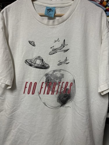 Foo Fighters 1996 UFO Tour Tee Original Print Vintage Grunge Punk Metal Rock - Bild 2 von 7