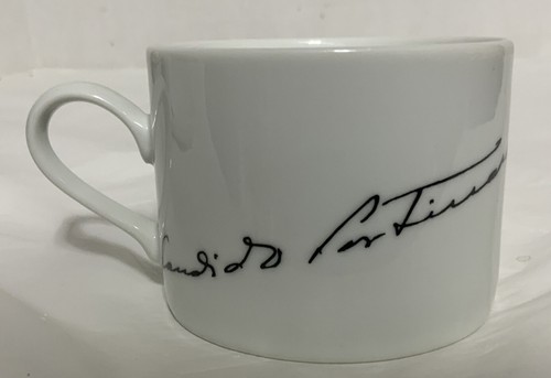 Vintage Porcelana Schmidt Brasil Porcelain Cup and Saucer Set Of 4 - Afbeelding 4 van 12