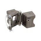 Fulton 3" x 4" Weld-On Trailer Hinge Kit Fold-Away Coupler 7,500 lb Tongue Frame