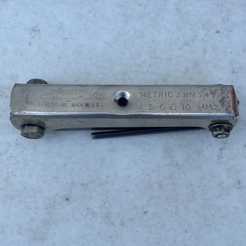 Snap On Folding Hex Key Set AWM5K 4mm 5mm 6mm 8mm 10mm - Picture 1 of 5