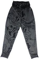 Gymshark Power Bottoms Athletic Pants Pull On Marbled Stretch Lightweight Gray S