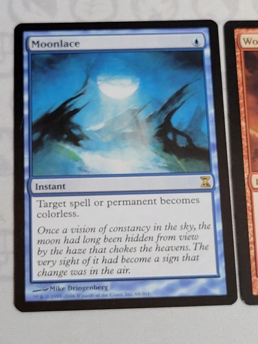 C4316 MAGIC MTG TIME SPIRAL WORD OF SEIZING MOONLACE LP RARE - Picture 2 of 22