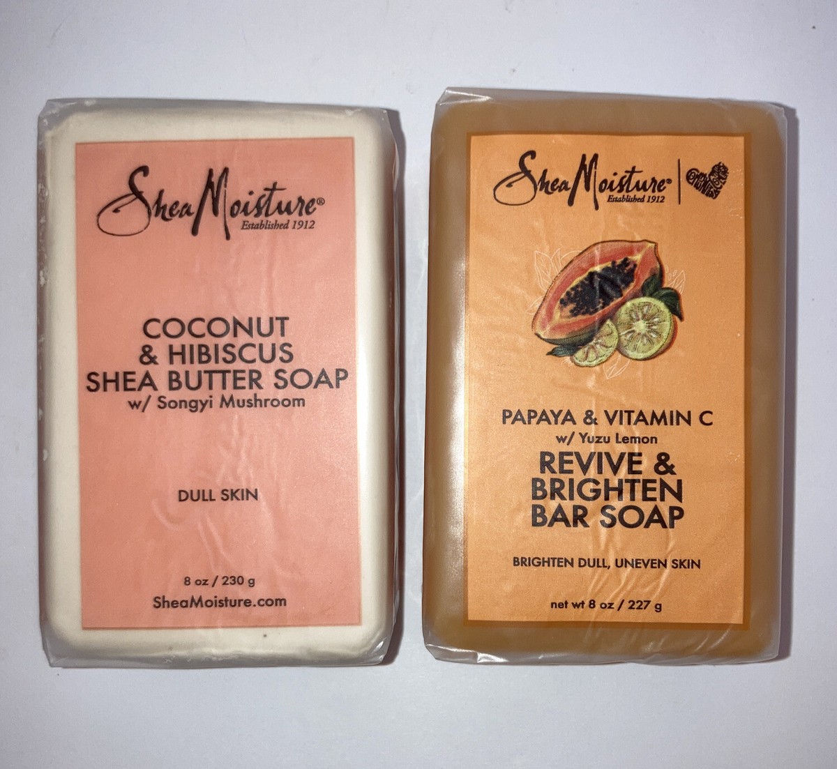 Shea Moisture Revive & Brighten Bar Soap & Coconut