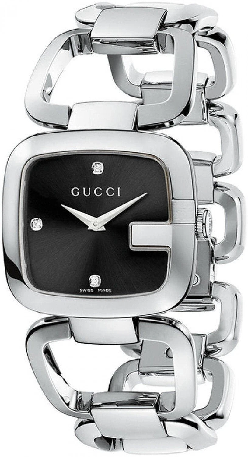 Orologio Gucci YA125406 Donna 32mm Quadrante Nero Quarzo Svizzero Acciaio Inox