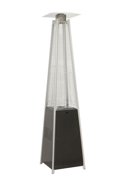 Estufa exterior 13KW a gas acero inoxidable piramide