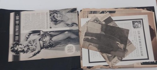 VINTAGE JEAN HARLOW 1930'S SCRAPBOOK GREAT IMAGES 40 PAGES 12 X 10 40 LOOSE PGS - Foto 6 di 7