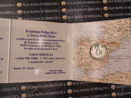 MEDAGLIA EXPO UNIVERSALE SIVIGLIA 1992 COD. 3831 - Picture 4 of 5