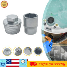Bathtub Drain Remover Tool Silver Plating Coating Tub Drain Extractor 1" Socket