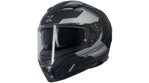 Motorradhelm Integralhelm Spec-X Stinger Gr. S (55/56) schwarz silber #SPX1/S - Bild 3 von 7