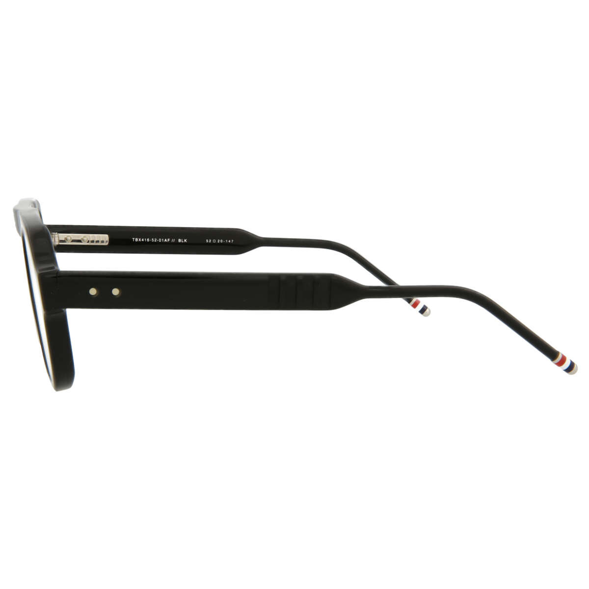 トムブラウン TBX416-52-01AF THOM BROWNEサングラス THOM BROWNE TBX416-52-01AF Eyeglasses Aviator Black Unisex