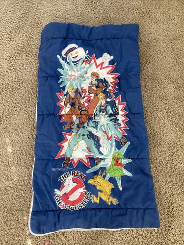 Vintage Ghostbusters Child’s Sleeping Bag 1986 Zipper Works, No Stains! - Picture 7 of 11