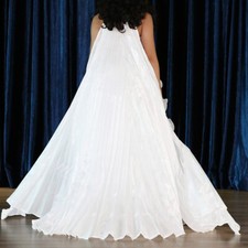 Women's Belly Dance Dress Costume Closed Satin Isis Wings Performance Wear