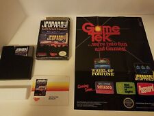 Jeopardy! (Nintendo NES, 1988) With POSTER Complete CiB Super Fun And RaRe