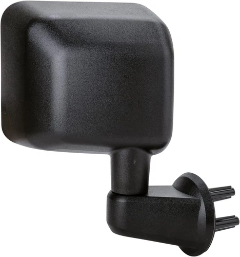 Mirror For 2007-2010 Jeep Wrangler (JK) Right Side Manual Folding Textured Black