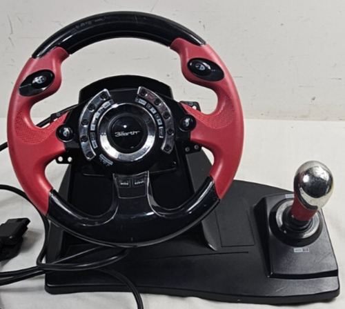 3rd Earth Dual Format Racing Wheel And Built In Shifter With Pedals PS2 & Xbox - Bild 2 von 20