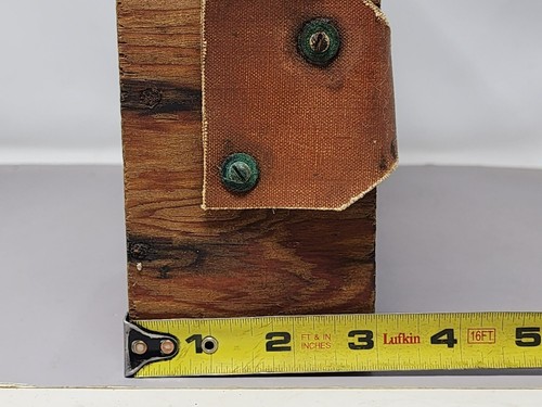 Vintage Wooden 8-Compartment Storage Crate With Leather Strap - Picture 10 of 13
