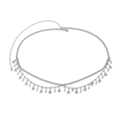 Belly Chain Waist Body Gold Silver Butterfly Bilayer Tassels Bikini Jewelry Belt - Picture 37 of 42