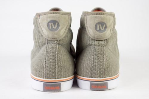 Gravis IV Slymz Mid High Rise Mens Size US 12 Soft Canvas Skating High Top Shoes - Picture 10 of 12