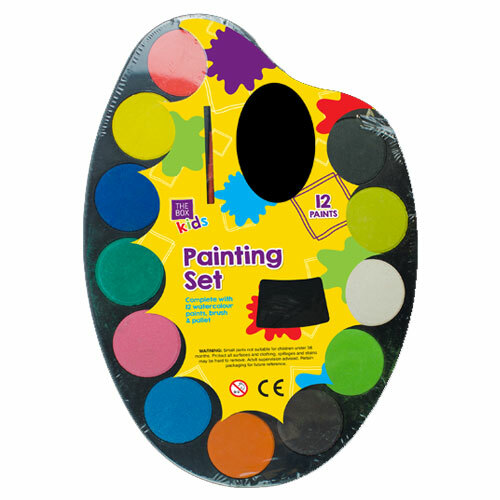 New 14 Piece Children Non Toxic Watercolour PAINTING SET Palette Paints Brush - Picture 2 of 2