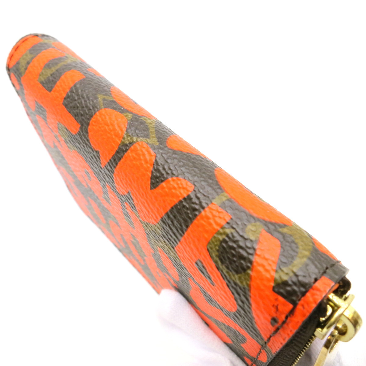 Auth LOUIS VUITTON Zippy Coin Purse Graffiti Orange M93708 Auth LOUIS VUITTON Zippy Coin Purse Graffiti Orange M93708