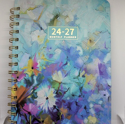3 Year-Monthly Calendar-Planner 2024-2027.  6  in x 8.5 in - Picture 1 of 14