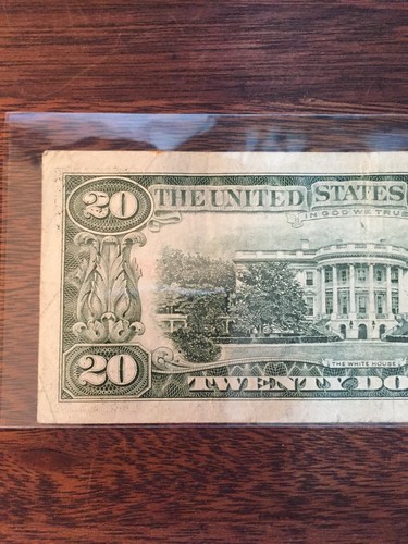 1990 20 DOLLAR BILL-SMALL FACE FEDERAL RESERVE NOTE-RICHMOND DISTRICT E #1 - Bild 5 von 6