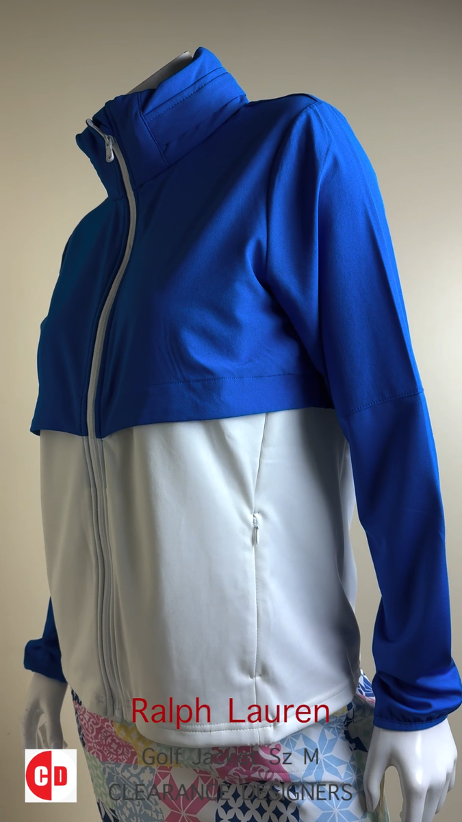 新品　RLX Ralph Lauren レディース　ジップジャケット $228 RLX Ralph Lauren Women's Golf Jacket Full Zip Sz XS. (B