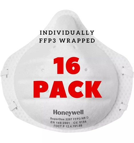 2 x Box mit 16 FFP3 Gesichtsmaske medizinisch einzeln verpackt Honeywell SuperOne V2 - Bild 8 von 14