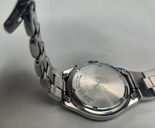 Seiko Flightmaster snd255 7t92-ocf0 Pilot's Chronograph Watch Quartz Blue - Picture 10 of 10