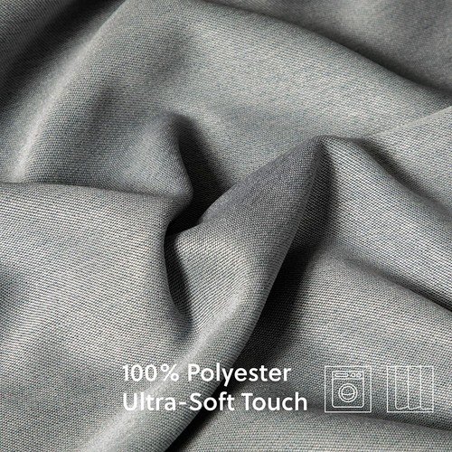 Blackout Thick Curtains Grommet Thermal Insulated Bedroom 52"×84" 2 Panels - Picture 26 of 107
