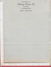 B261 Liberty Electric Co. letterhead 97 Haverhill St., Boston, Mass labor union 
