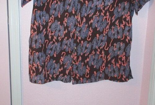 Vintage J PETERMAN Button Up Size XL SHIRT Psychedelic SHORT SLEEVES Cotton - Picture 4 of 9