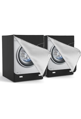 2Pack Washer Dryer Cover,Washine Machine Cover Waterproof Washing Machine Cover